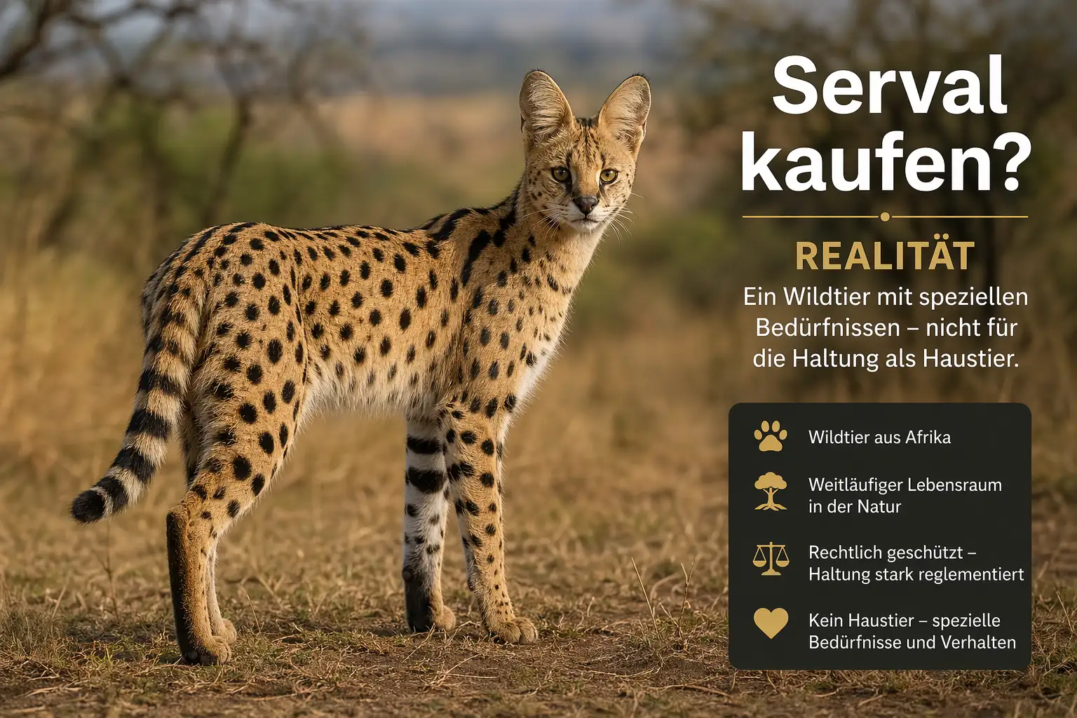 serval kaufen realität wildtier einordnung
